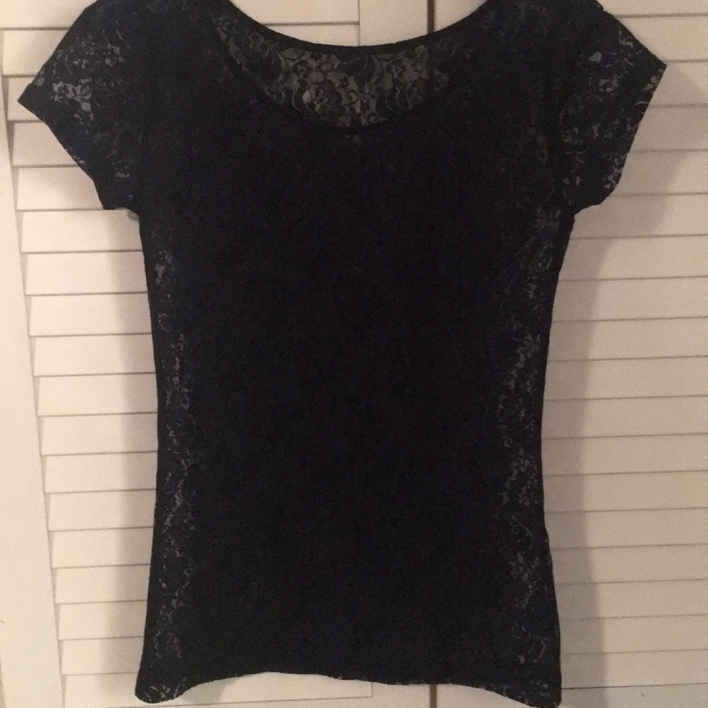 Sale 3 for $20 NWOT Black lace top